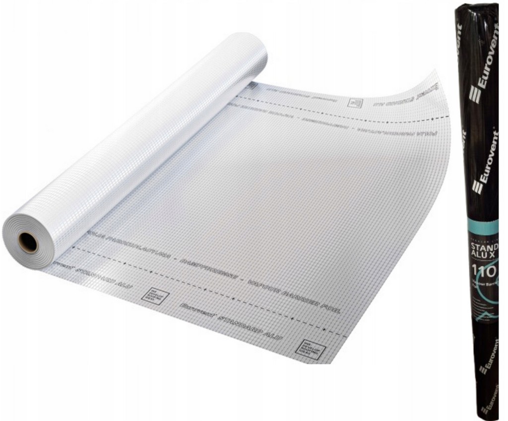 Paroizolačná Fólia Aluminiová Paroizolácia Eurovent Alu 110g 75m²
