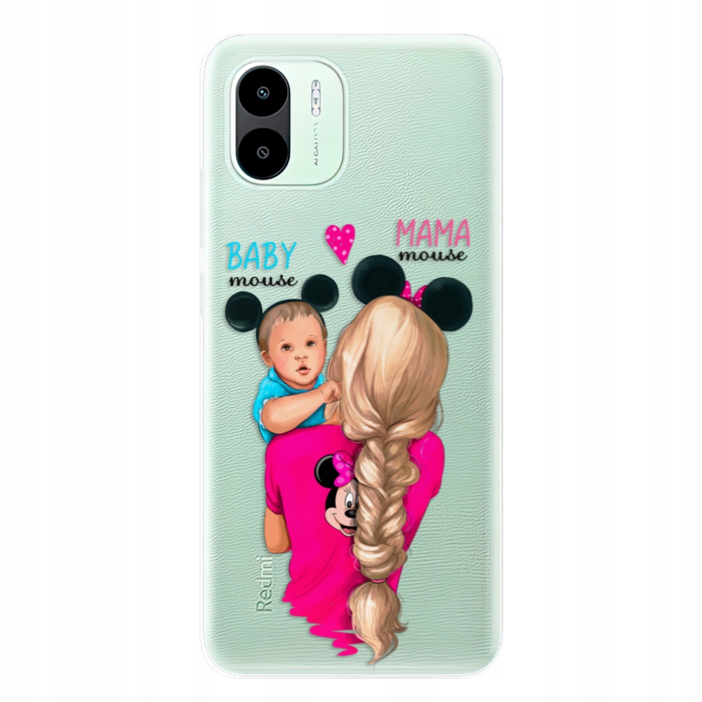 Silikonowe etui Mama Mouse Blonde and Boy do Xiaomi Redmi A1 A2