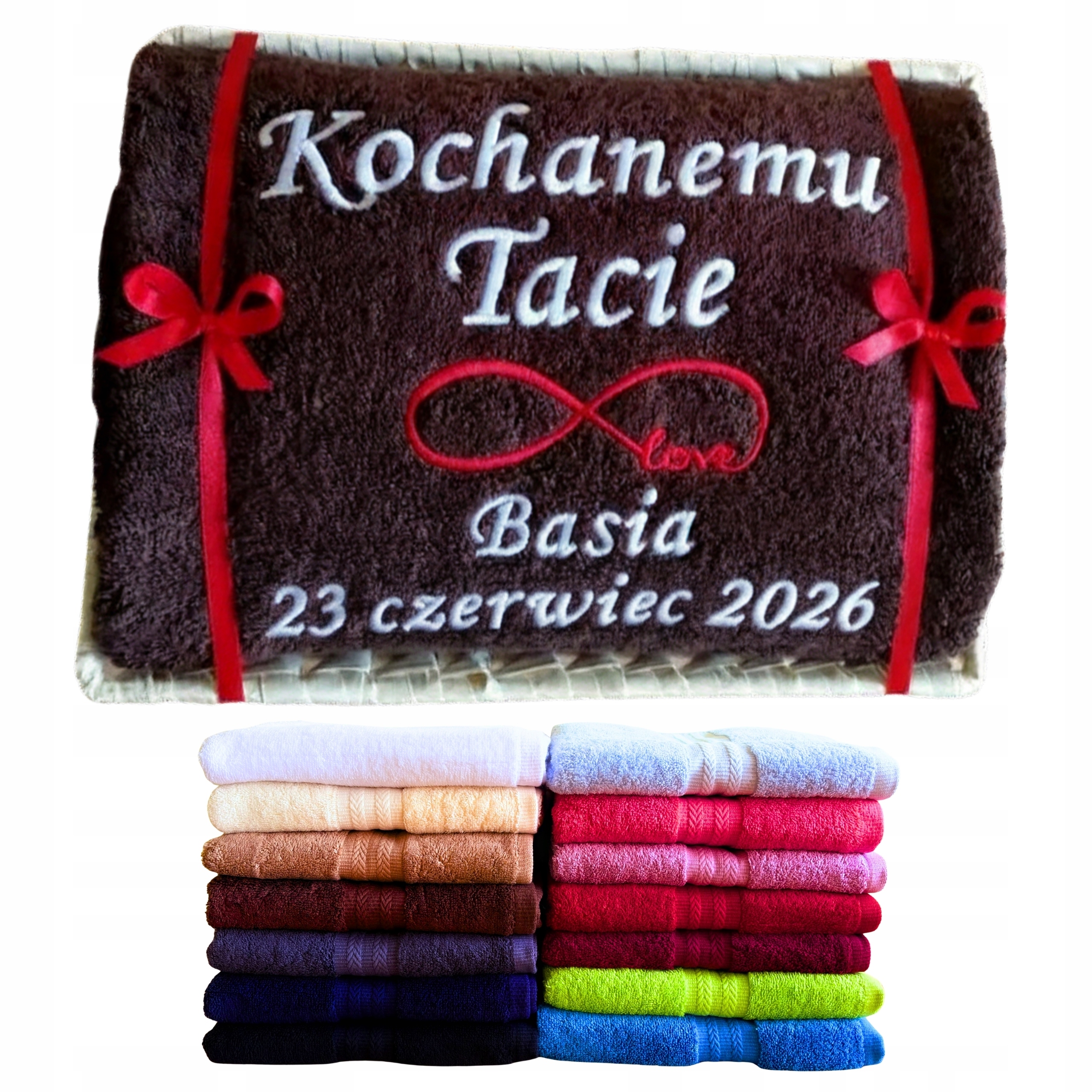 Ručník Na Den Otců Pro Tatínka Od Dcery Dítěte Syna Dětí V Koši