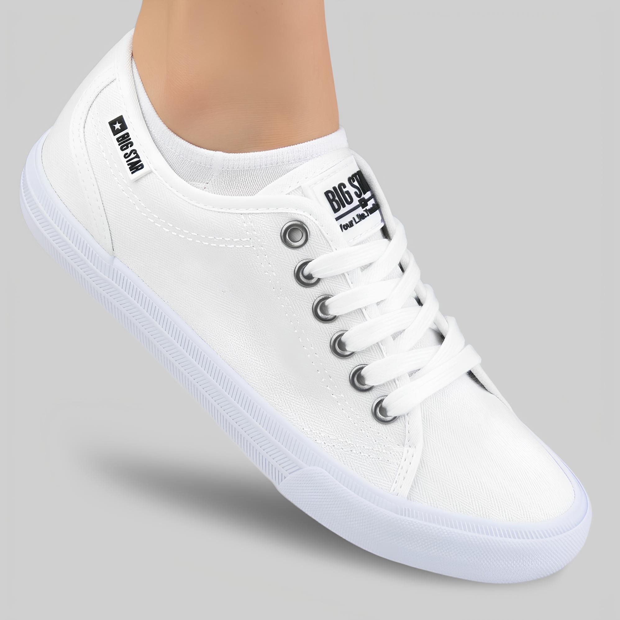 Trampki Big Star Białe damskie Buty tenisówki niskie sneakersy W274835 40