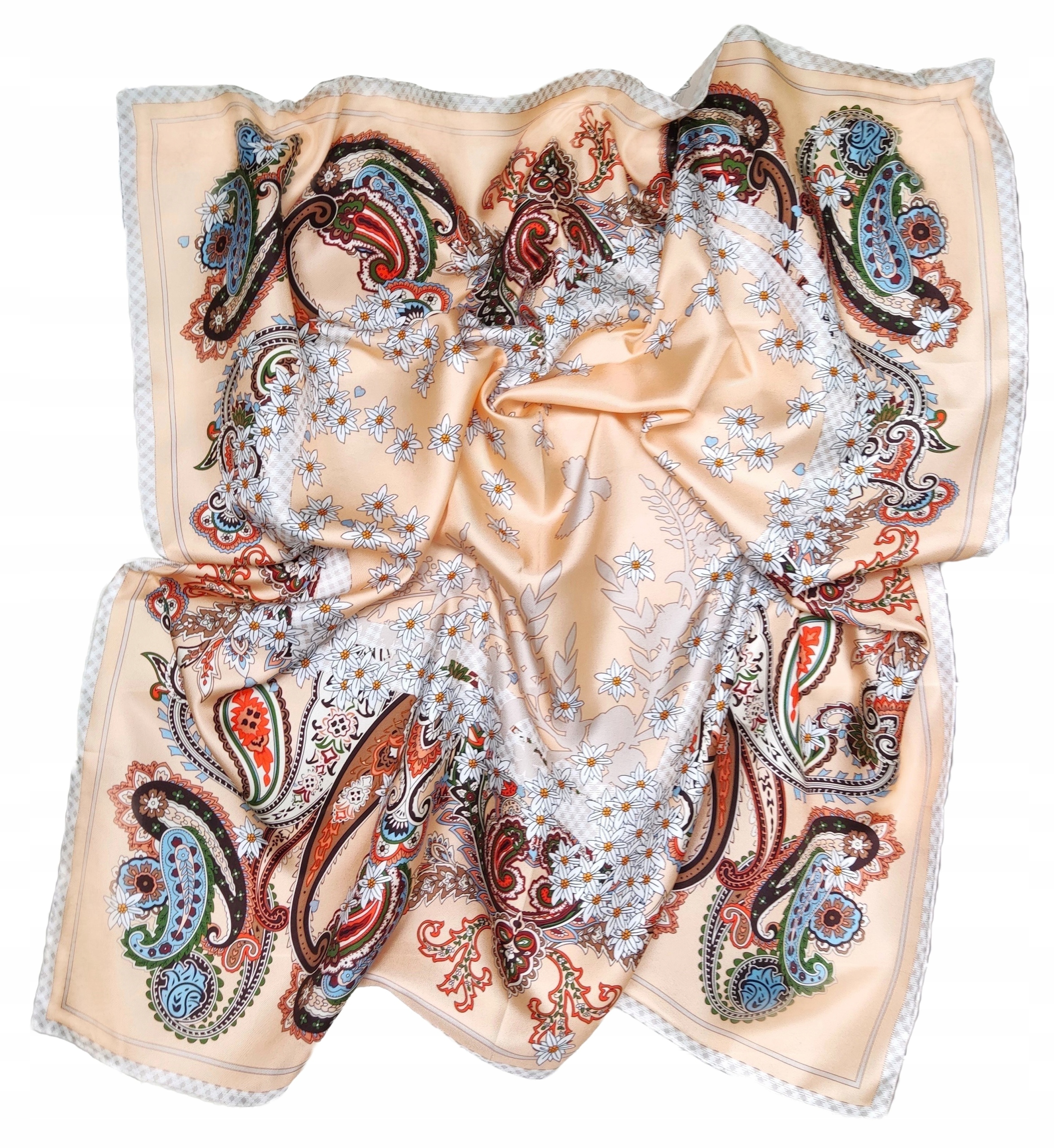 100% Hedvábný Značkový Šátek, Šátek, Prémiová Kvalita+