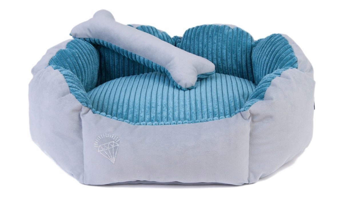 

Legowisko Diana 55X55 Petrol Blue