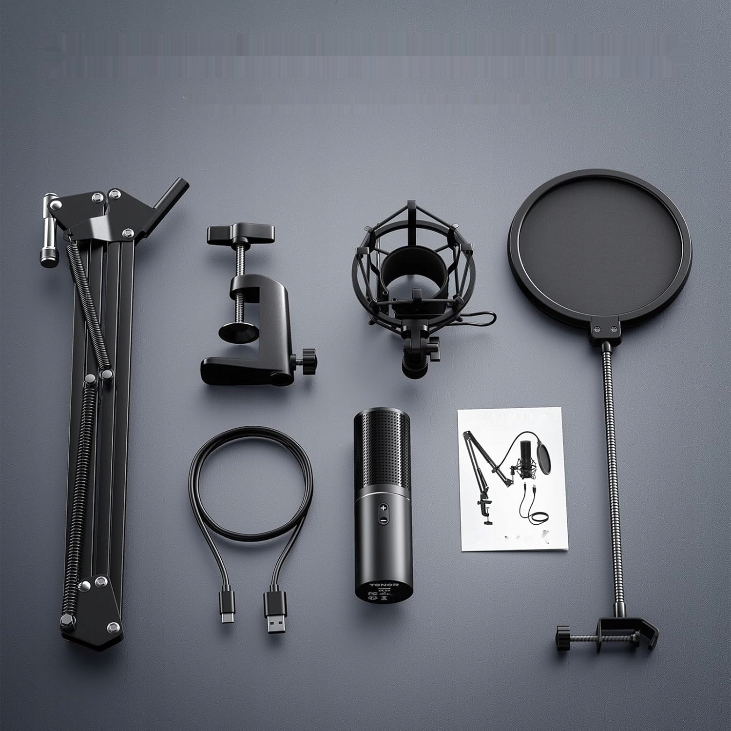 TONOR Mikrofon Gaming USB PC Podcast Kondensator Zestaw do Streamingu — miniatura 14