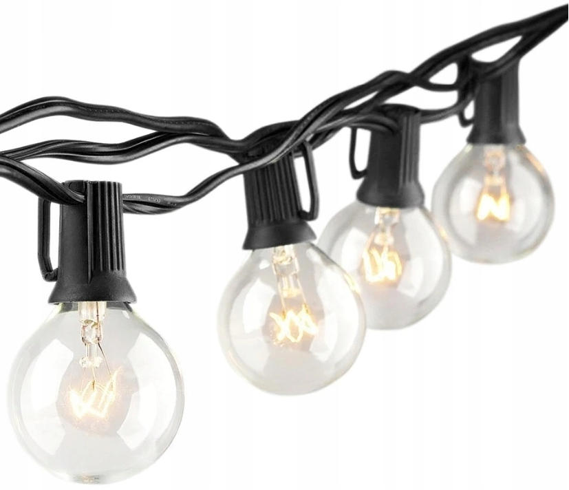 Světelný řetěz Led žárovky teplá bílá ProGarden 1500cm síťový černý