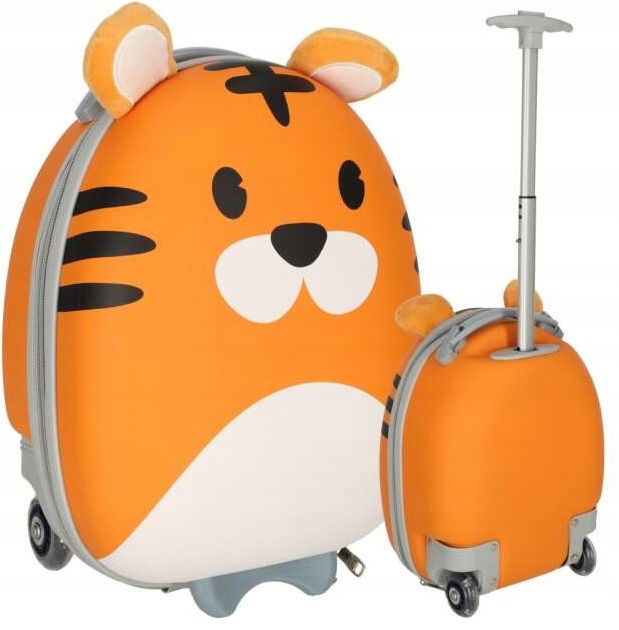 Walizka Dziecięca Podróżna Na Kółkach Bagaż Podręczny Lekka Tygrys
