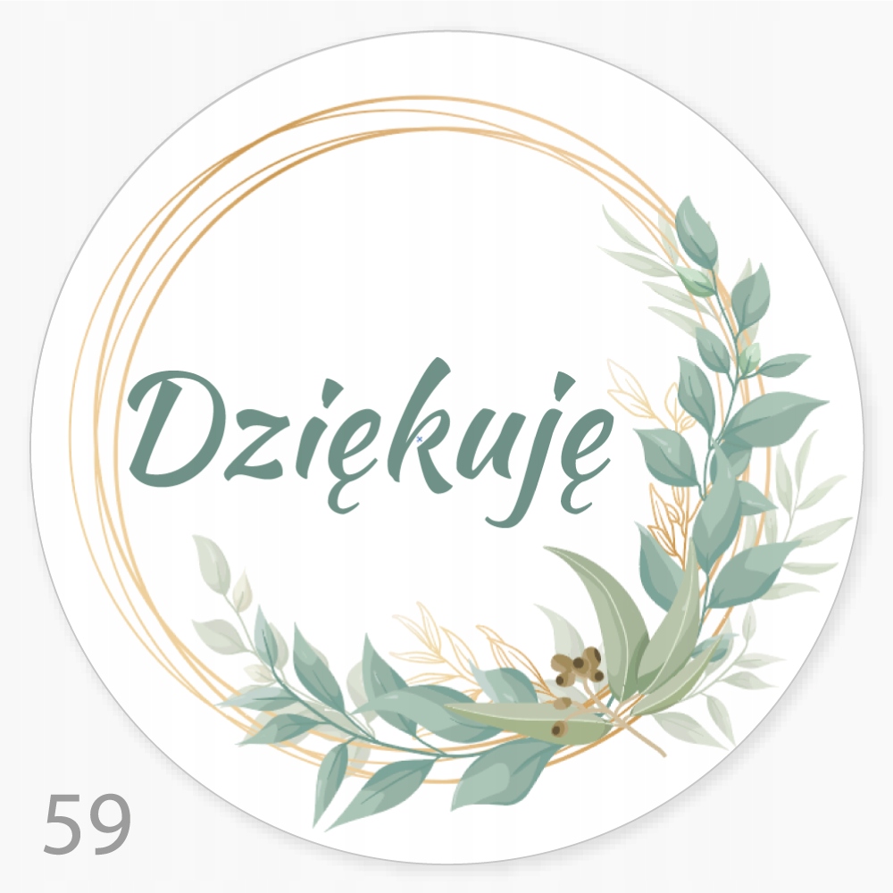 

Naklejki Dziękuję Upominek Przesyłki Hand Made 48