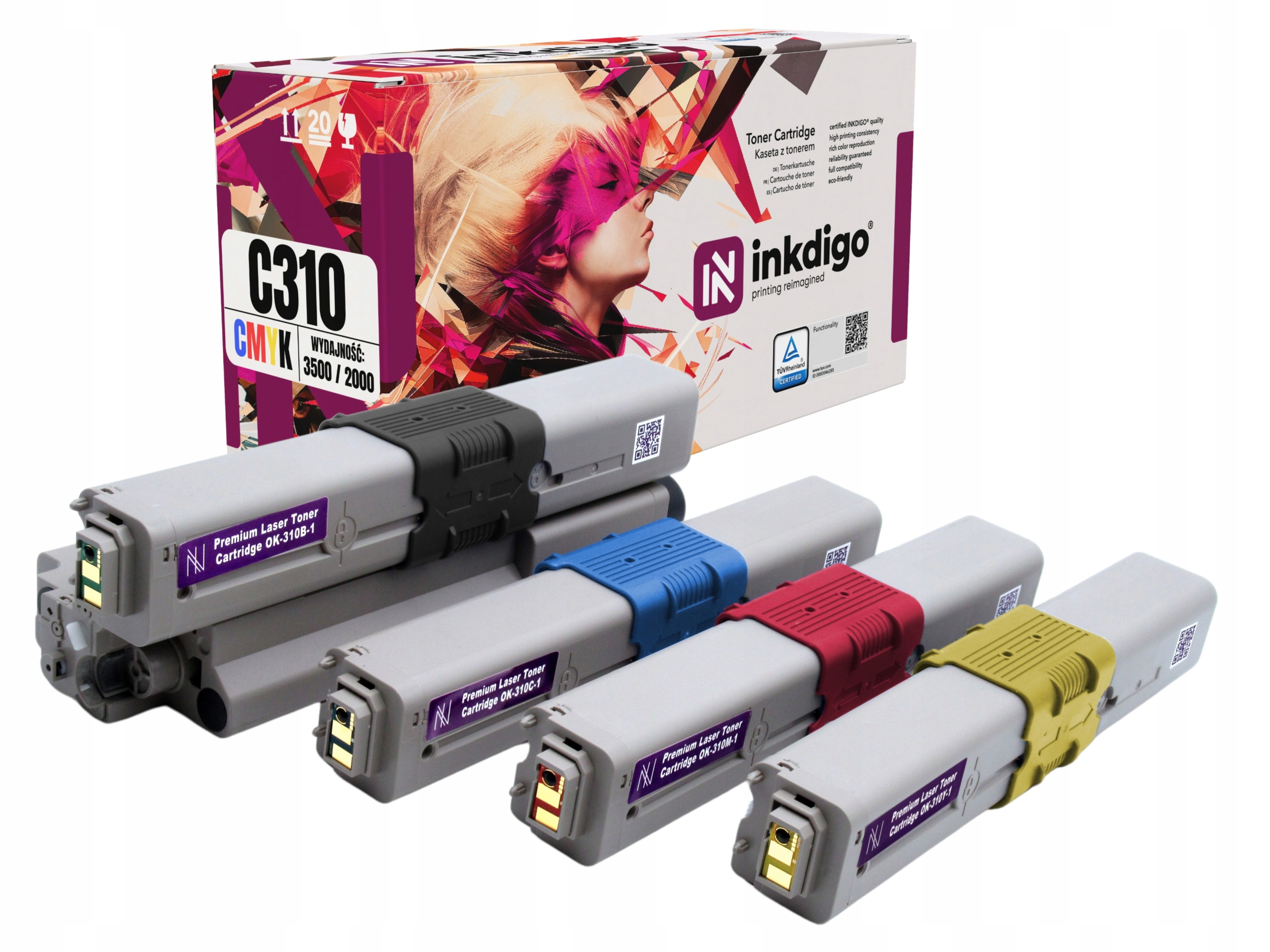 Sada tonerů pro Oki C310 C330 C510 MC352 MC362