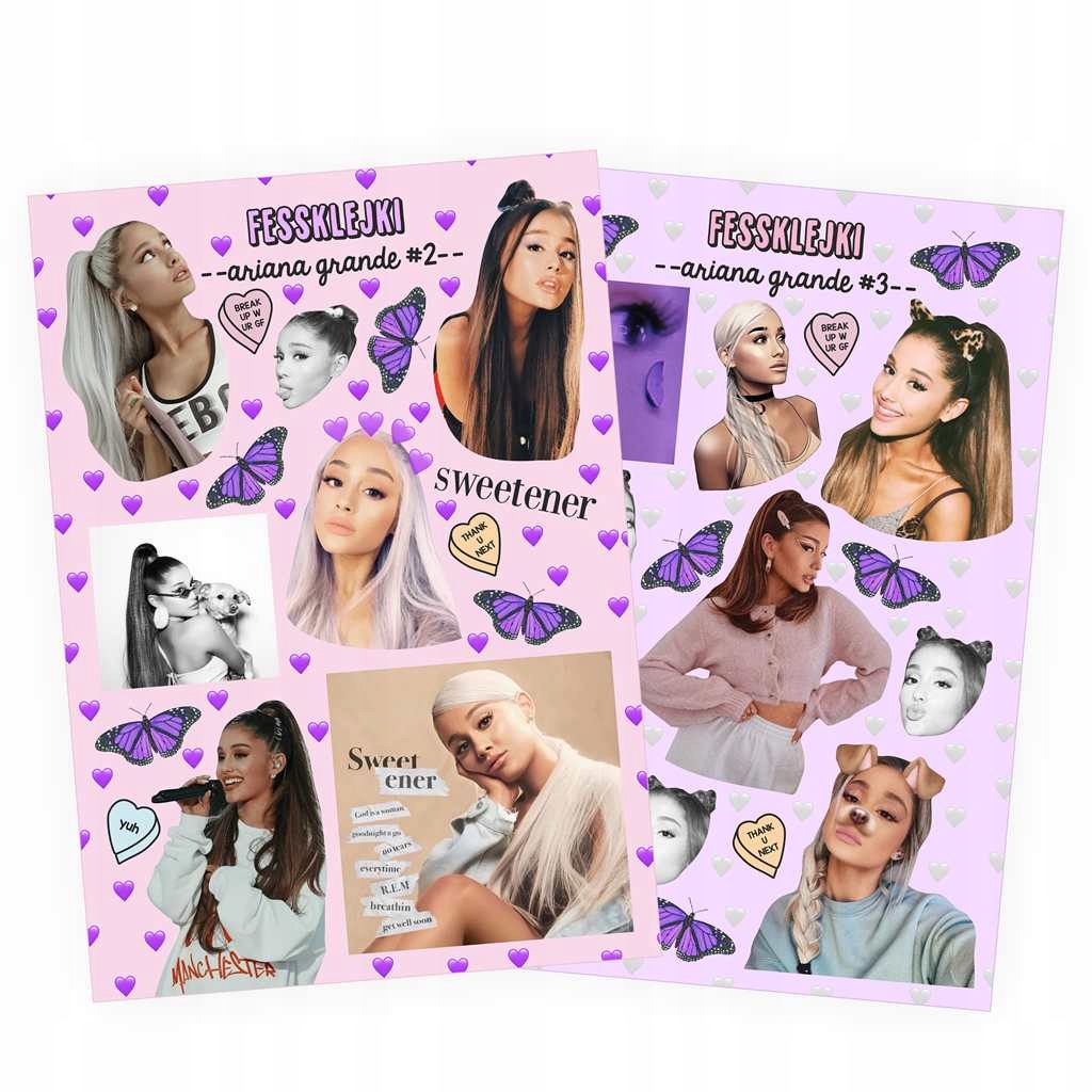 

Zestaw Naklejek Ariana Grande 33szt naklejki