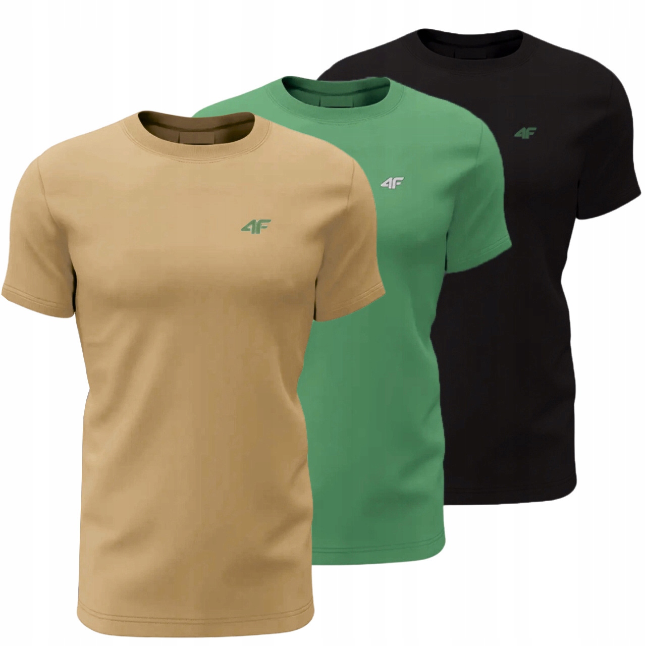 Tričko 4F Pánské Tričko Sportovní Set Bavlněný Komplet 3PAK Limt 4XL