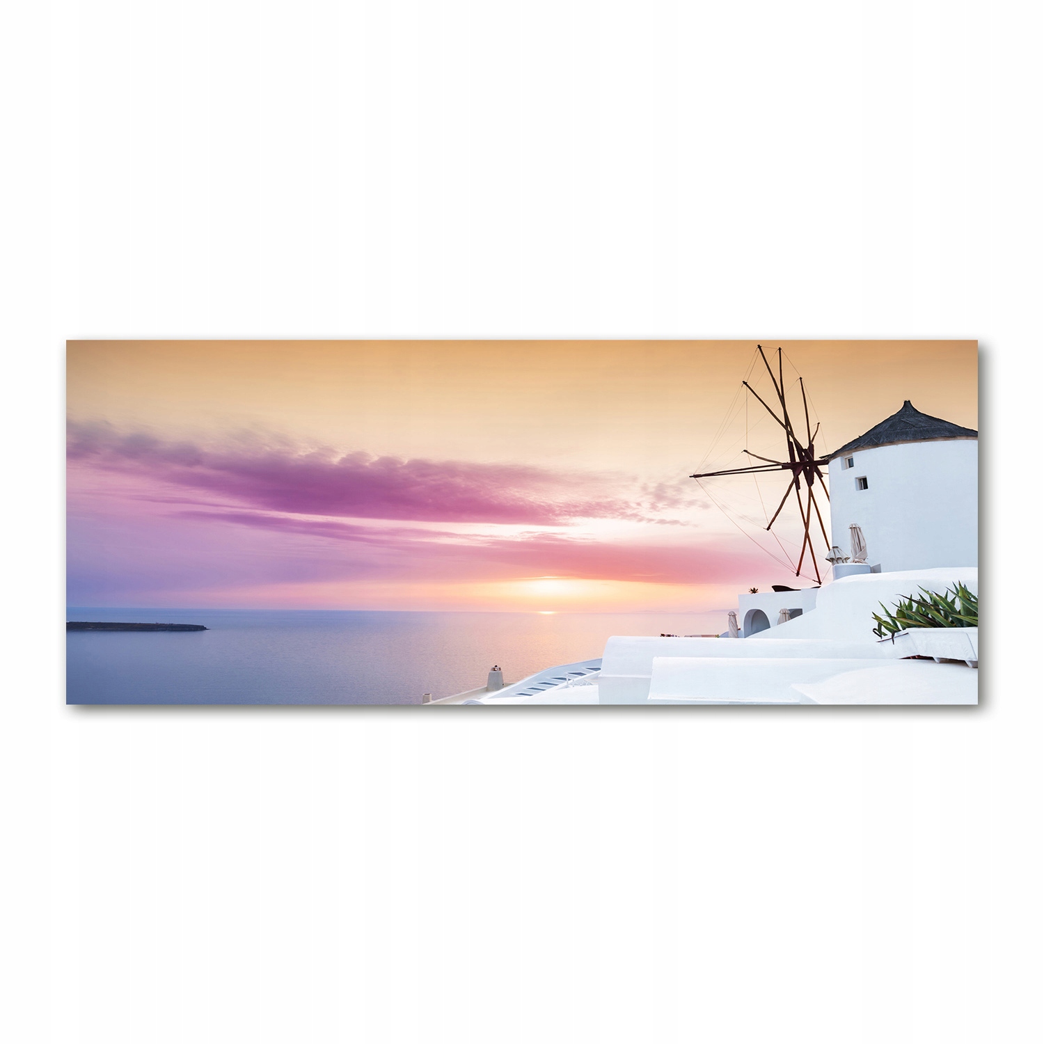 

Foto obraz szkło akryl Santorini Grecja 125x50 cm