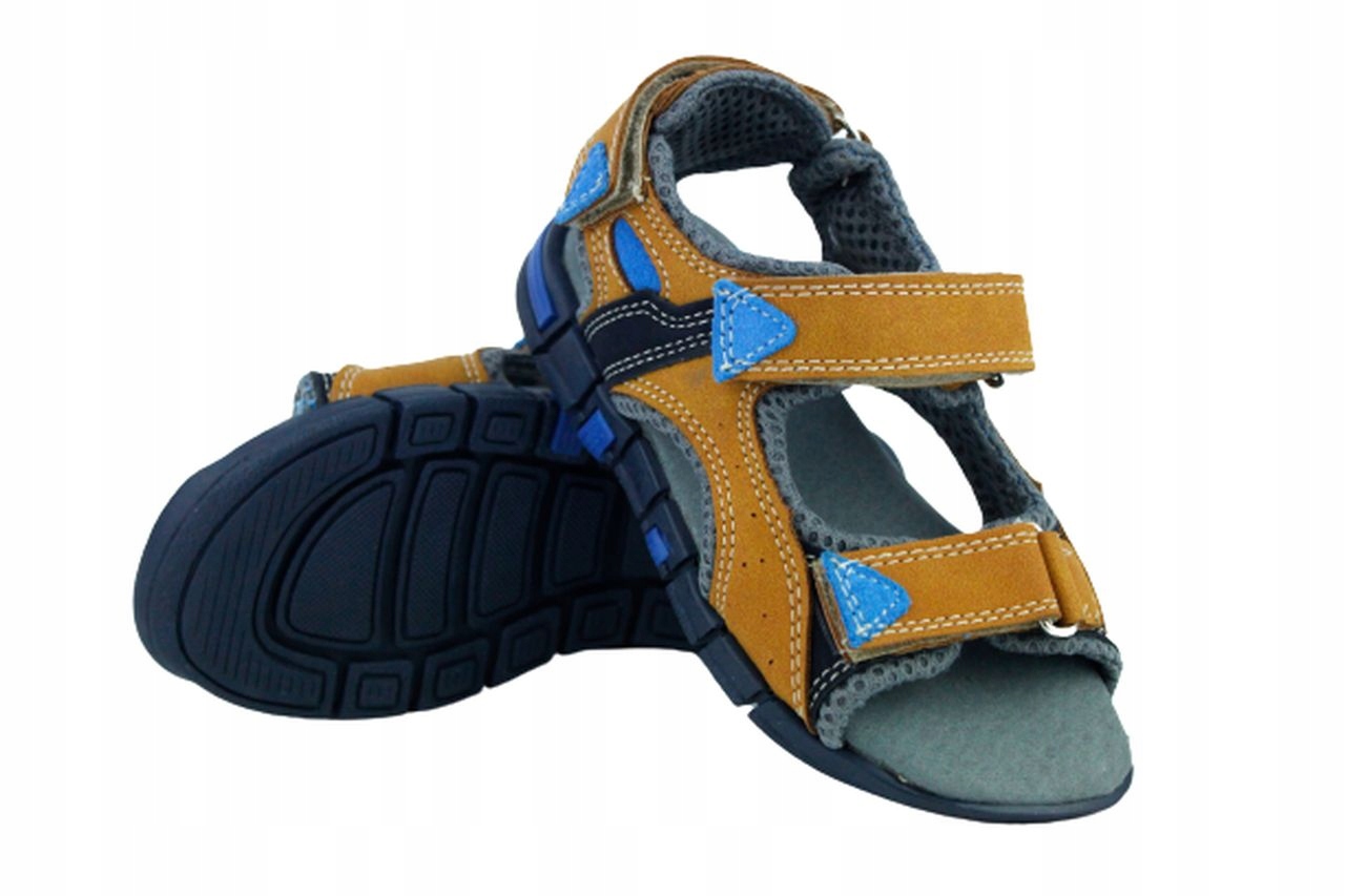 

Kornecki 6714 Wygodne Sandałki Rzepy Lato R.30