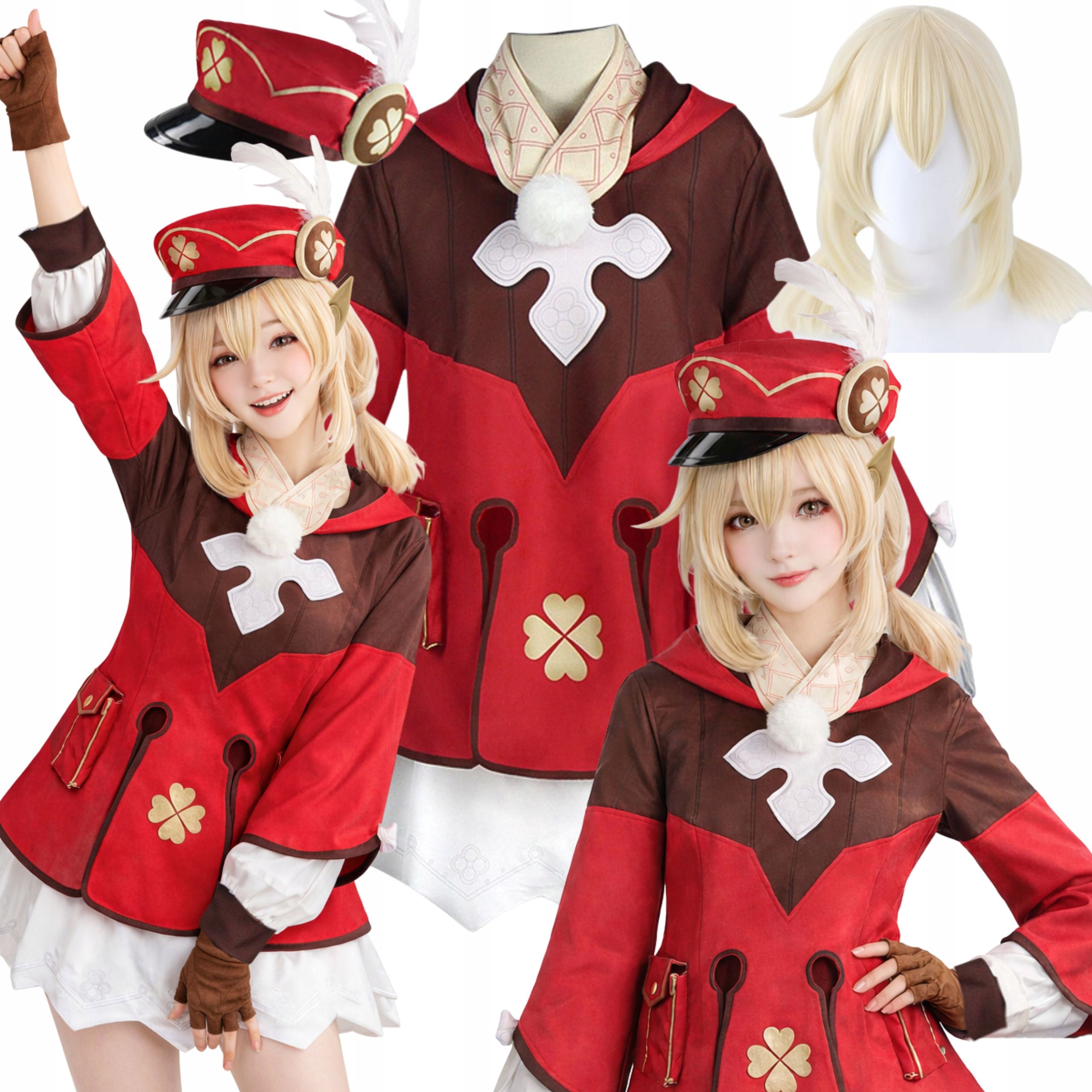 Kostým Klee Bojovnice Genshin Impact Paruka Cosplay Anime Xs S 152 158 CM