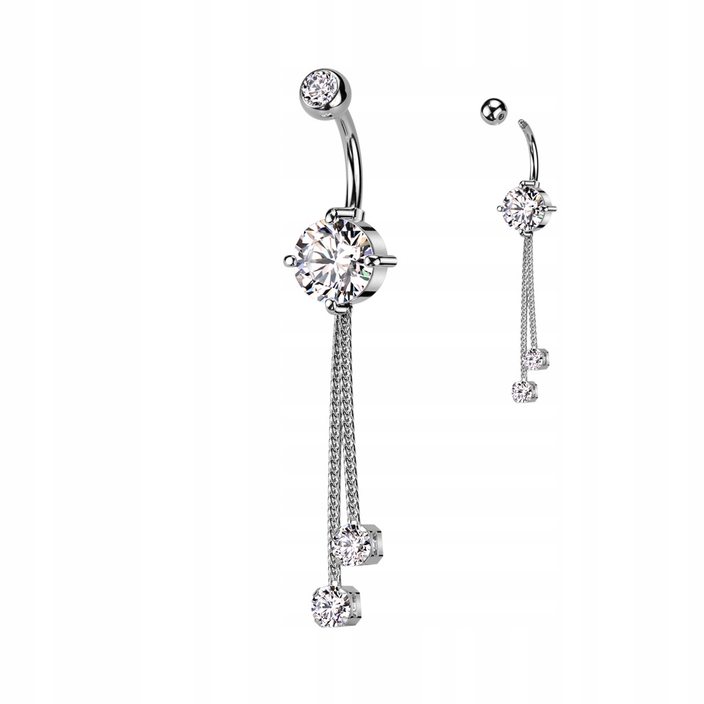 PIERCING KOLCZYK DO PĘPKA KRYSZTAŁKI