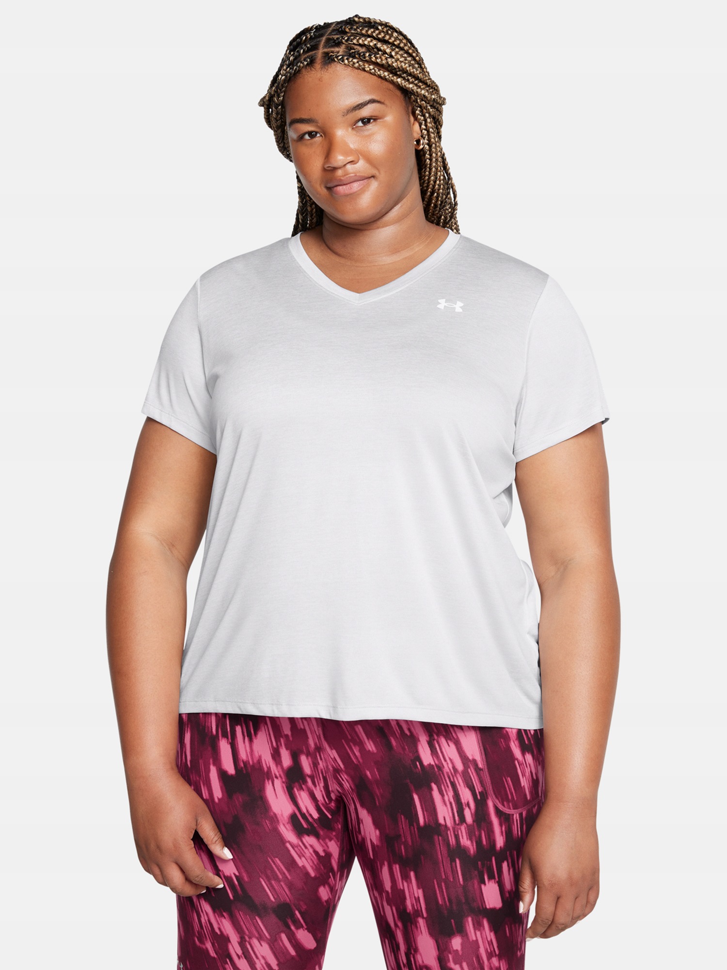 Dámské tričko Under Armour Tech Ssv- Twist&-GRY