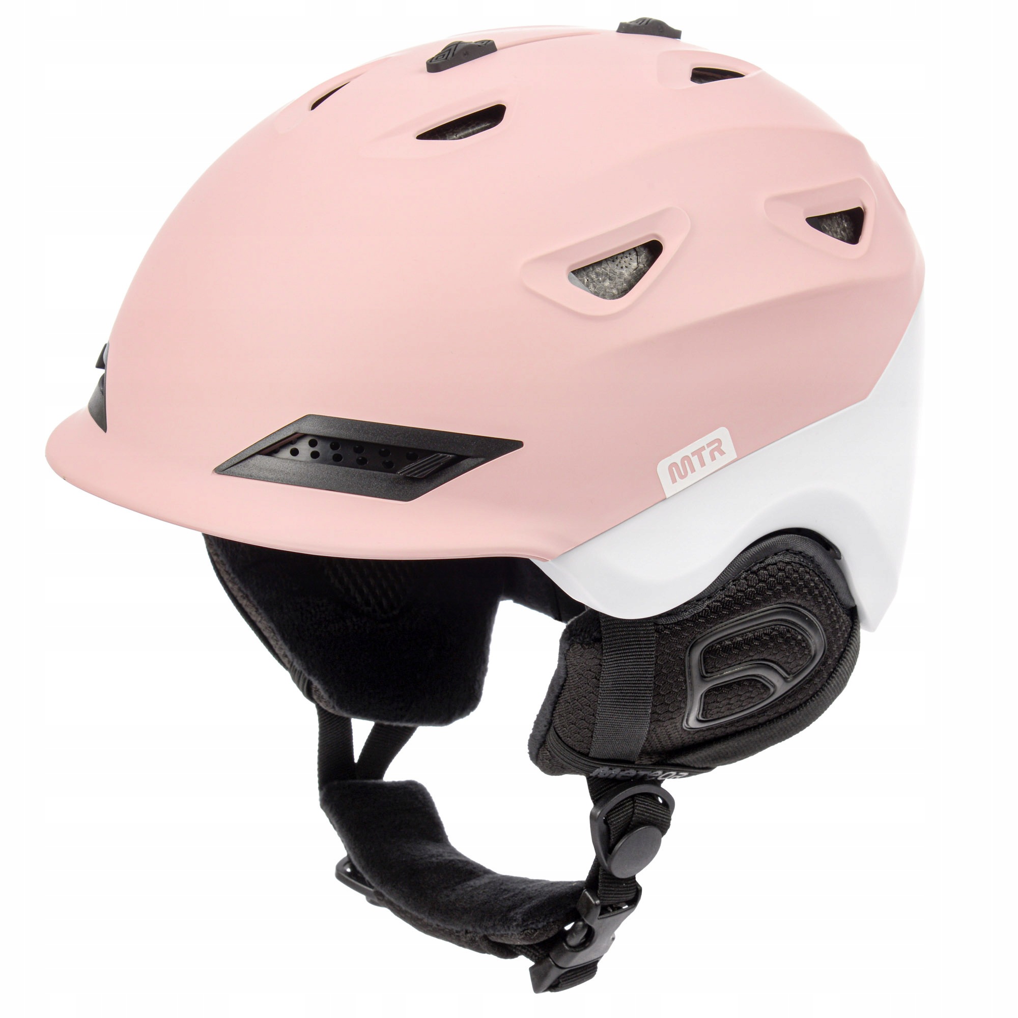 Lyžařská přilba Meteor Montara L 58-61 cm Bílá Růžová Ce EN1077 Head Lock