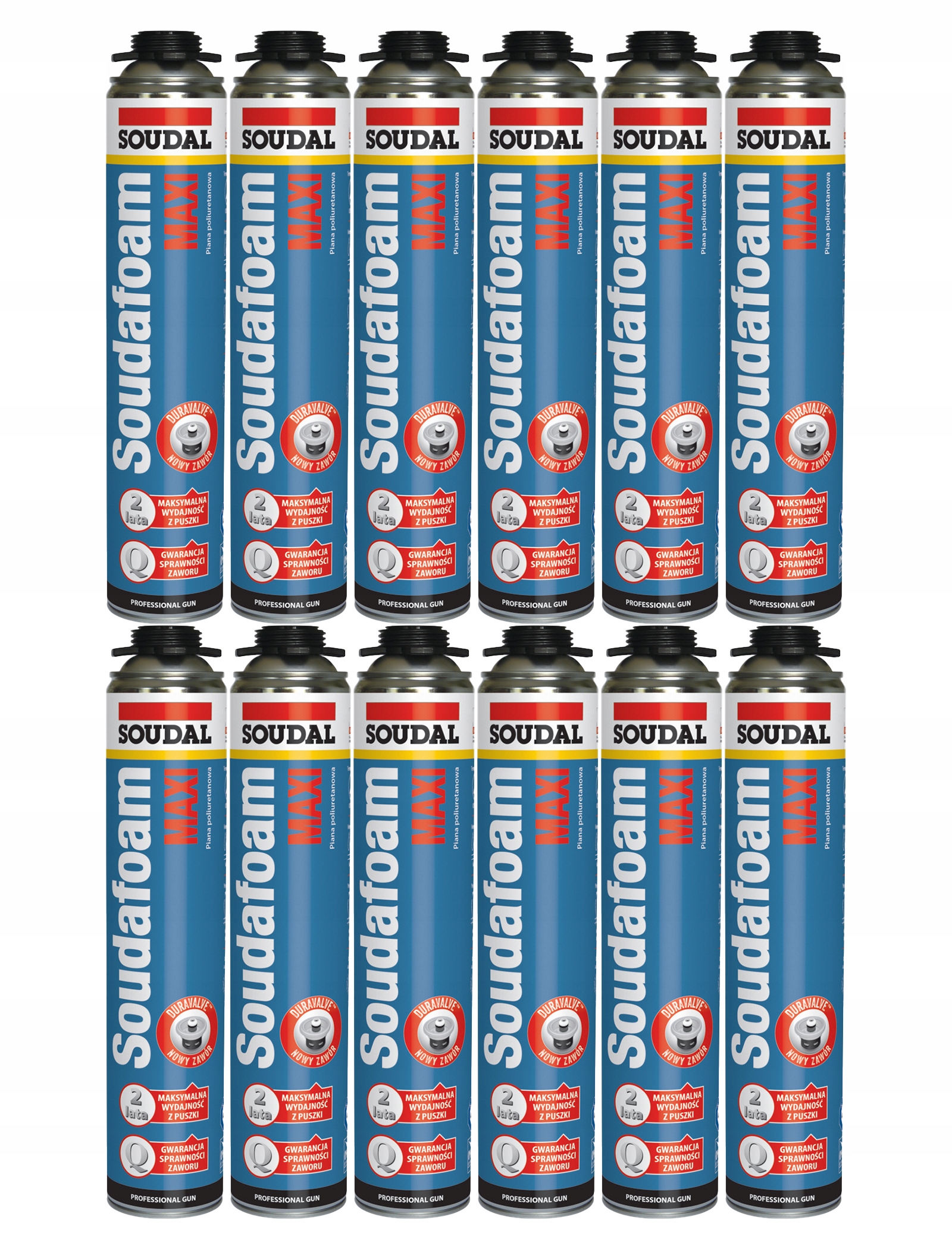 

Soudal piana pistoletowa poliuretanowa Maxi 870ml