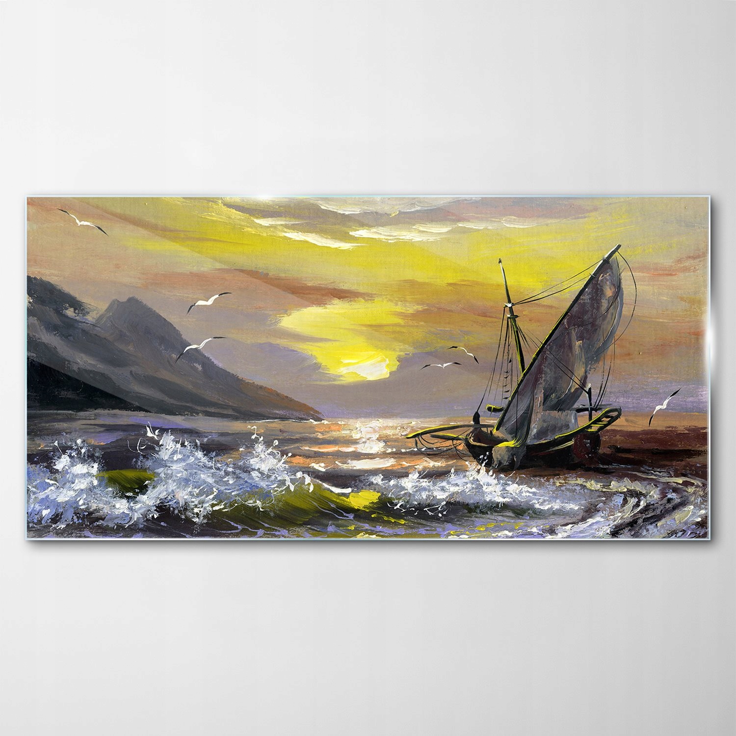 

Obraz na Szkle Dekor Morze Statek Krajobraz 120x60