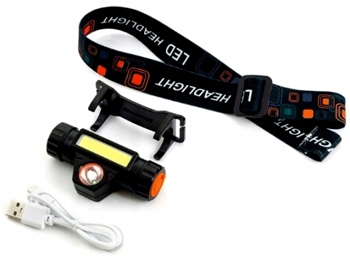 LATARKA CZOŁOWA CZOŁÓWKA LED COB 4w1 Z MAGNESEM Model Latarka Czołowa