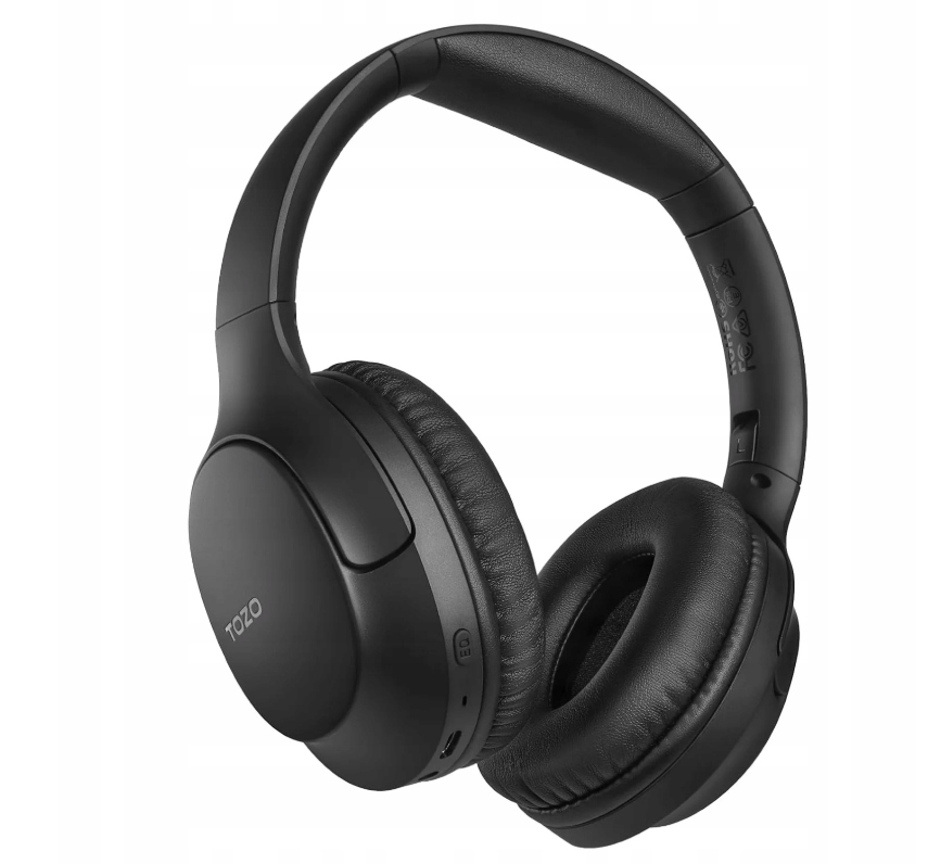 Słuchawki Bezprzewodowe Bluetooth 5.4 Tozo HA1 70H Eq Składane Aux Czarne