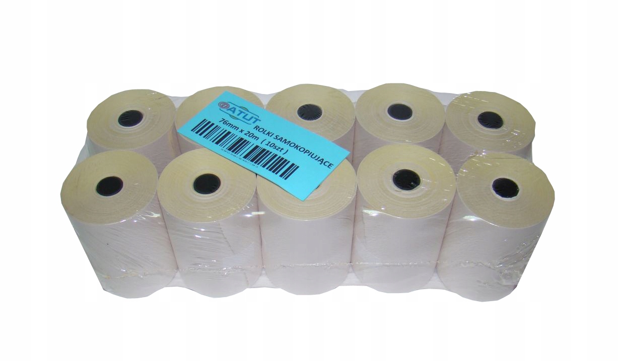 Rolki do kasy samokopiujące 76x20 1+1 EUREKA 10 sztuk EAN (GTIN) 5907689603056