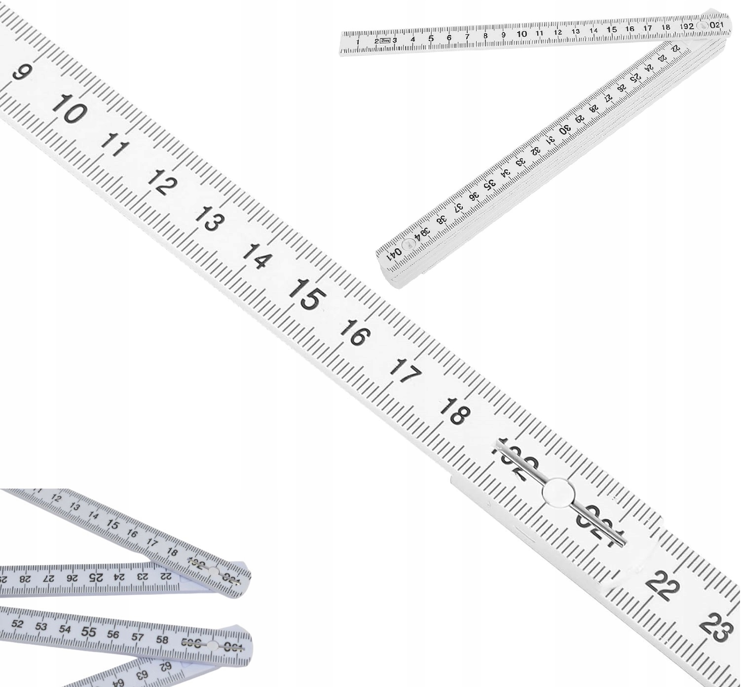 Miara Miarka Plastikowa Składana Metrówka 1m BUDOWLANA WARSZTATOWA