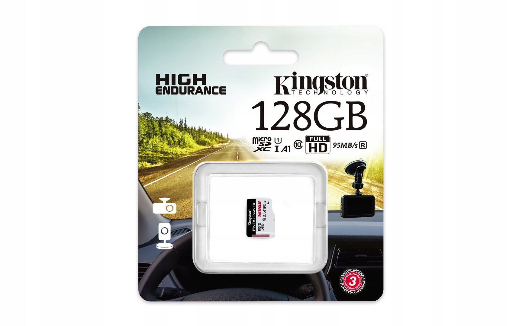 Karta pamięci Kingston Endurance SDCE/128GB (128GB; Class 10; Karta pamięci