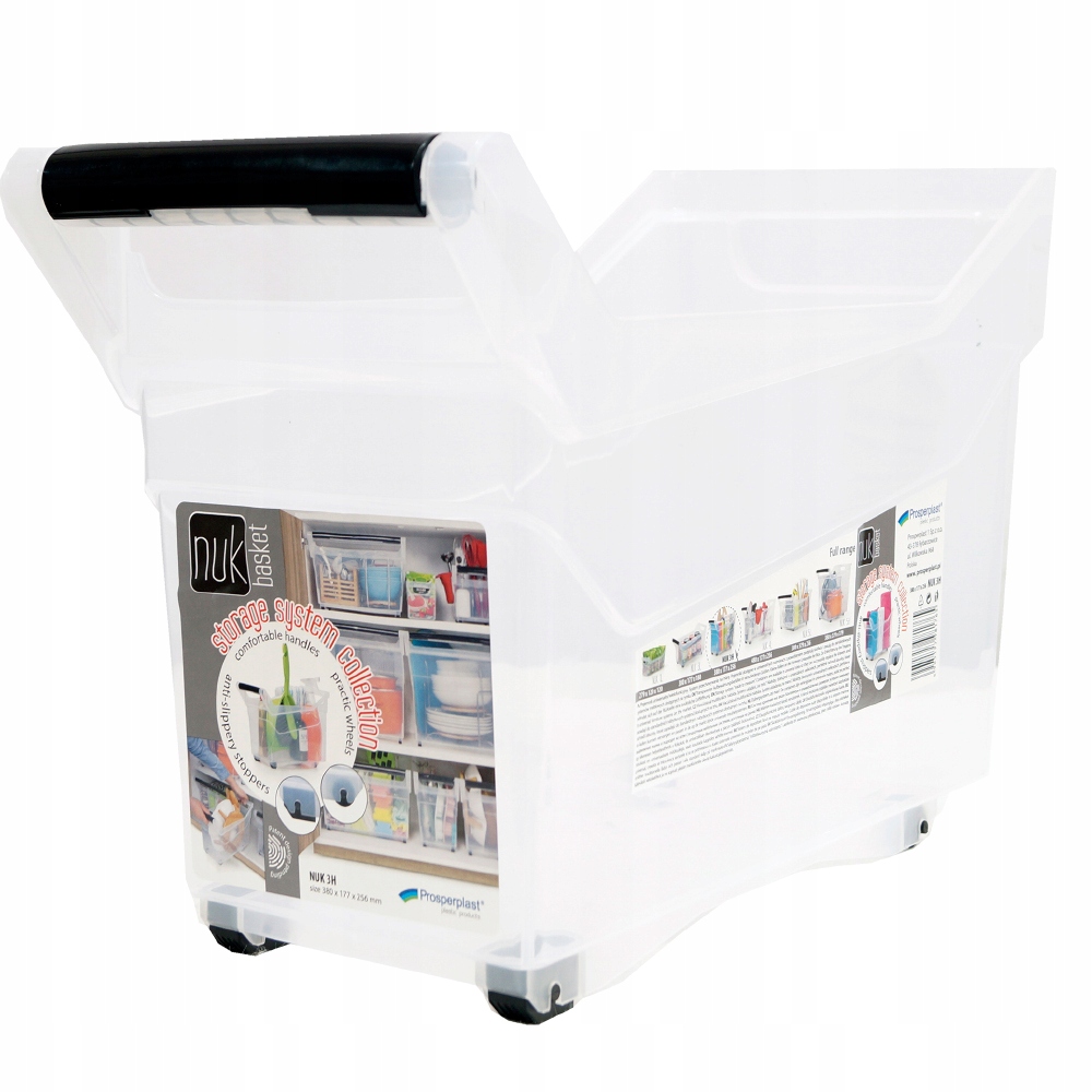 POJEMNIK KOSZ ORGANIZER PLASTIKOWE PUDŁO NUK3H 14L