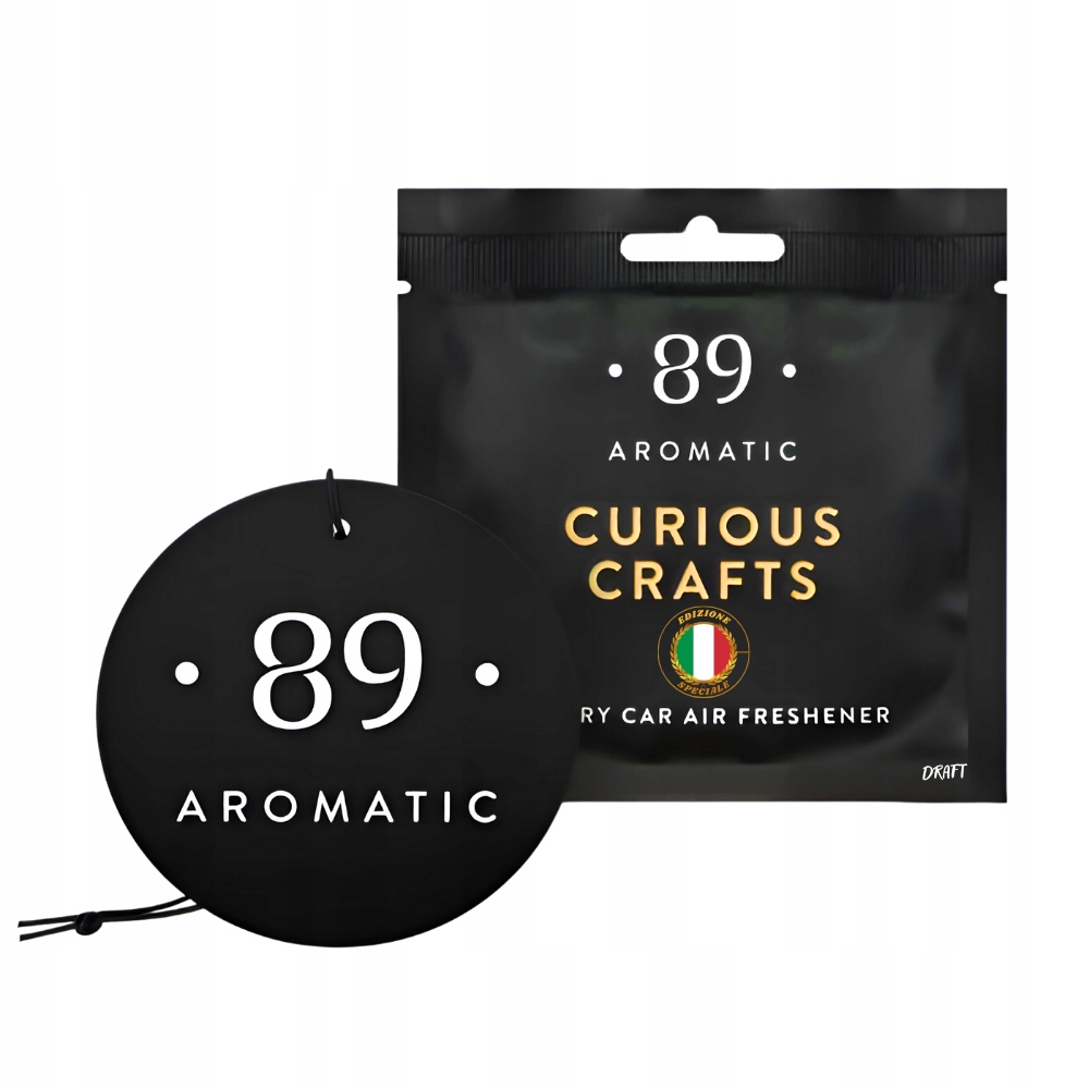 AROMATIC89 zawieszka Curious Crafts długotrwały zapach do samochodu 20 dni