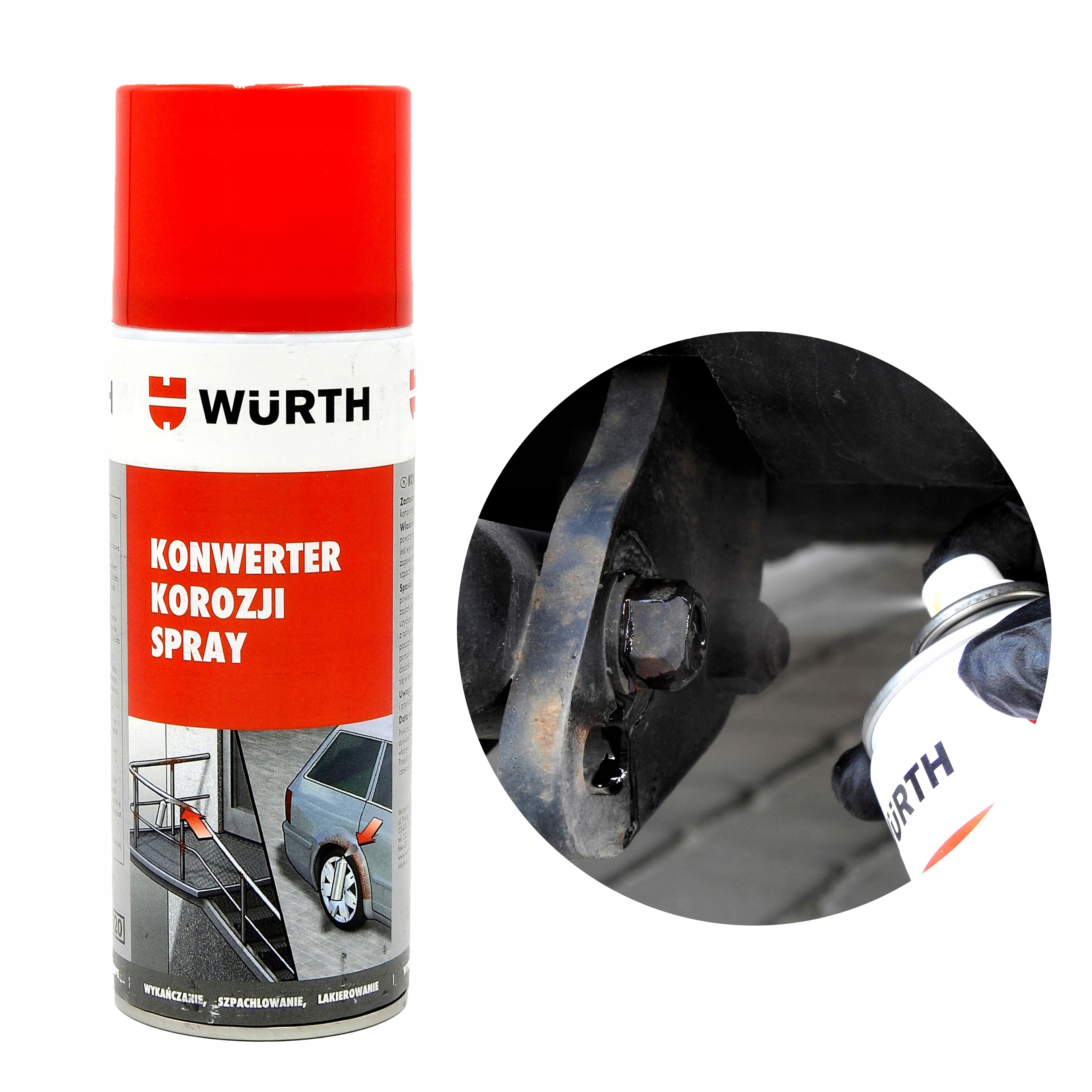 Konwerter rdzy w sprayu Wurth 400ml