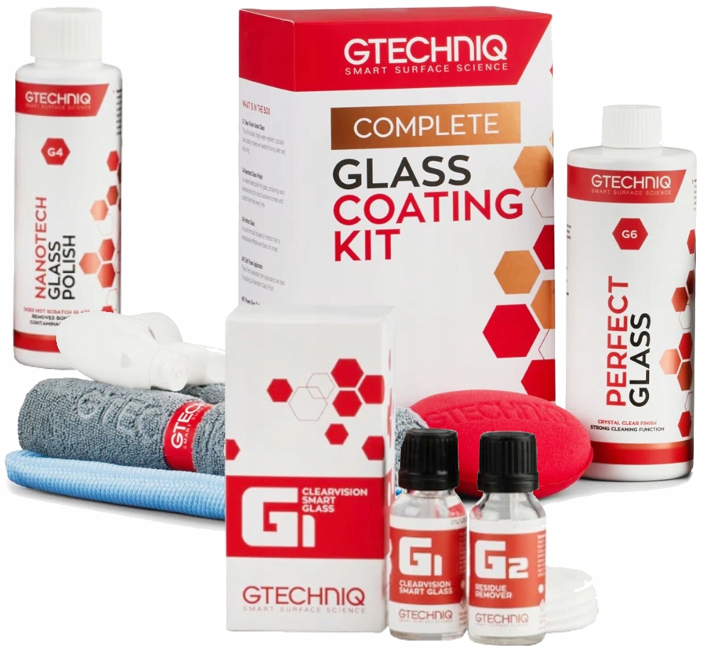 GTECHNIQ Glass Coating KIT Zestaw Do Szyb Samochód do Auta