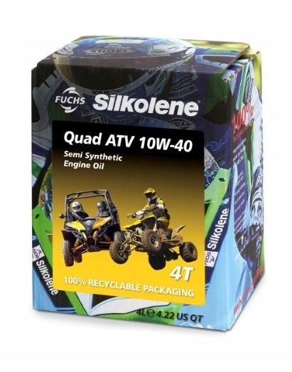 Olej silnikowy Silkolene Quad Atv 4 10W40 Cube 4L