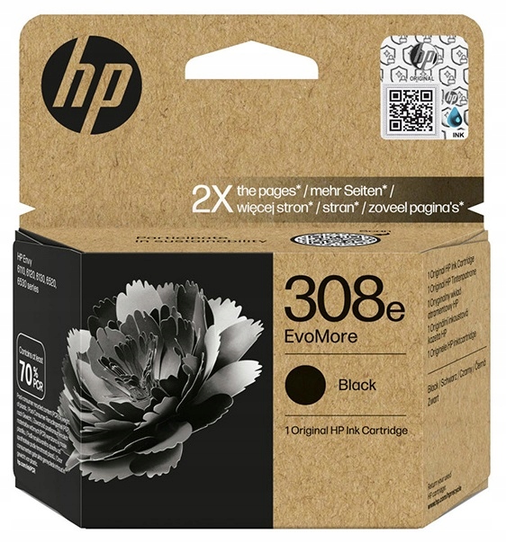 Inkoust Hp 308 7FP22UE černý (black)