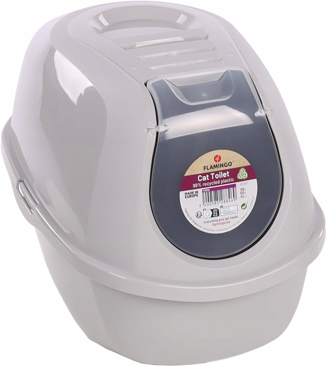 Levně Toaleta Flamingo Lexie Taupe šedohnědá 39x55x41 cm