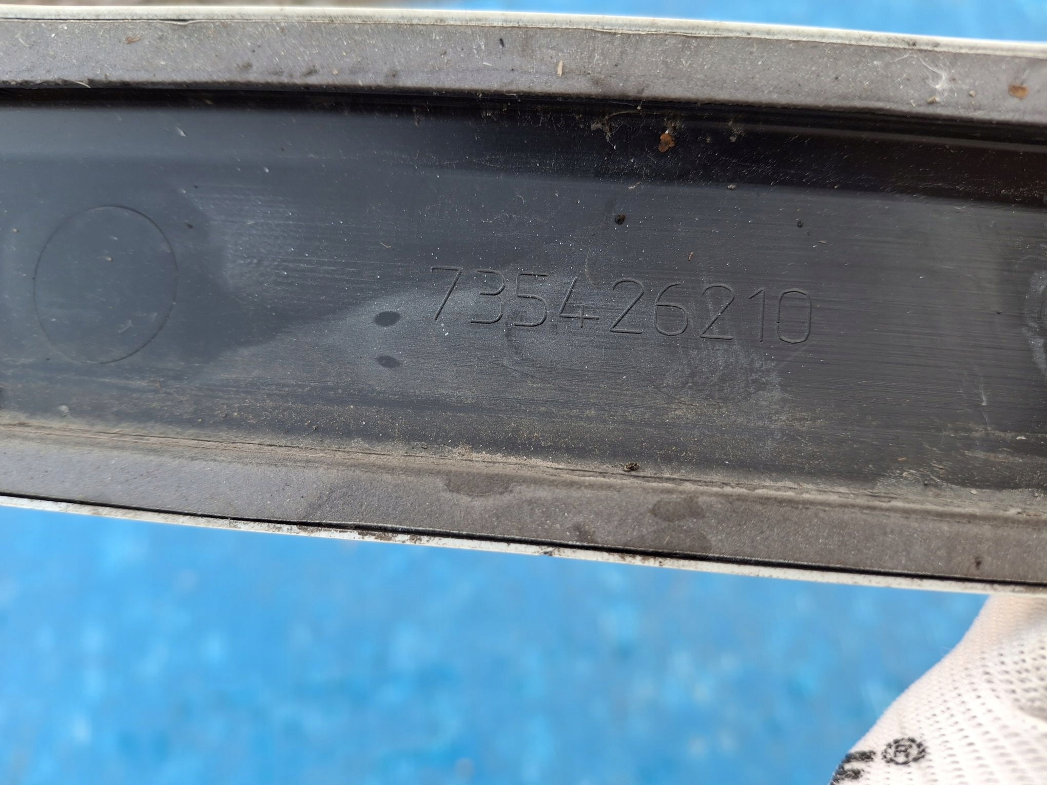 moulding for door right FIAT 500 2007R->