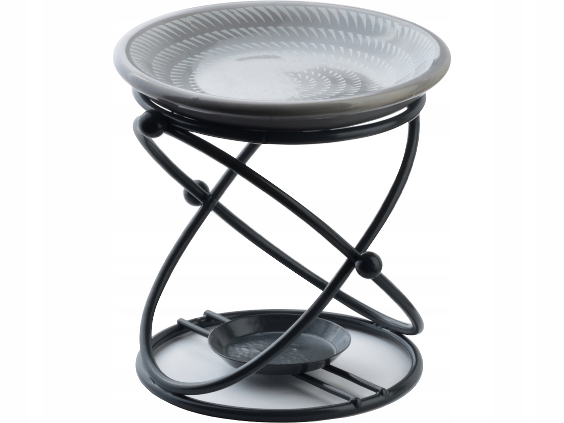 

Szary Metalowo Ceramiczny Kominek Zapachowy 10 cm