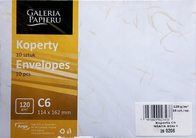 

Koperty ozdobne C6 Wiatr 120g Biały 280206