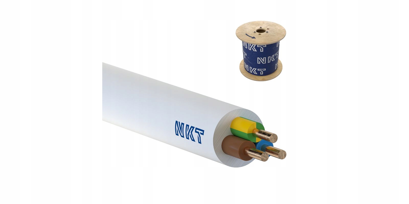 

Przewód kabel drut okrągły Ydy 3x1,5 Nkt 1 Mb