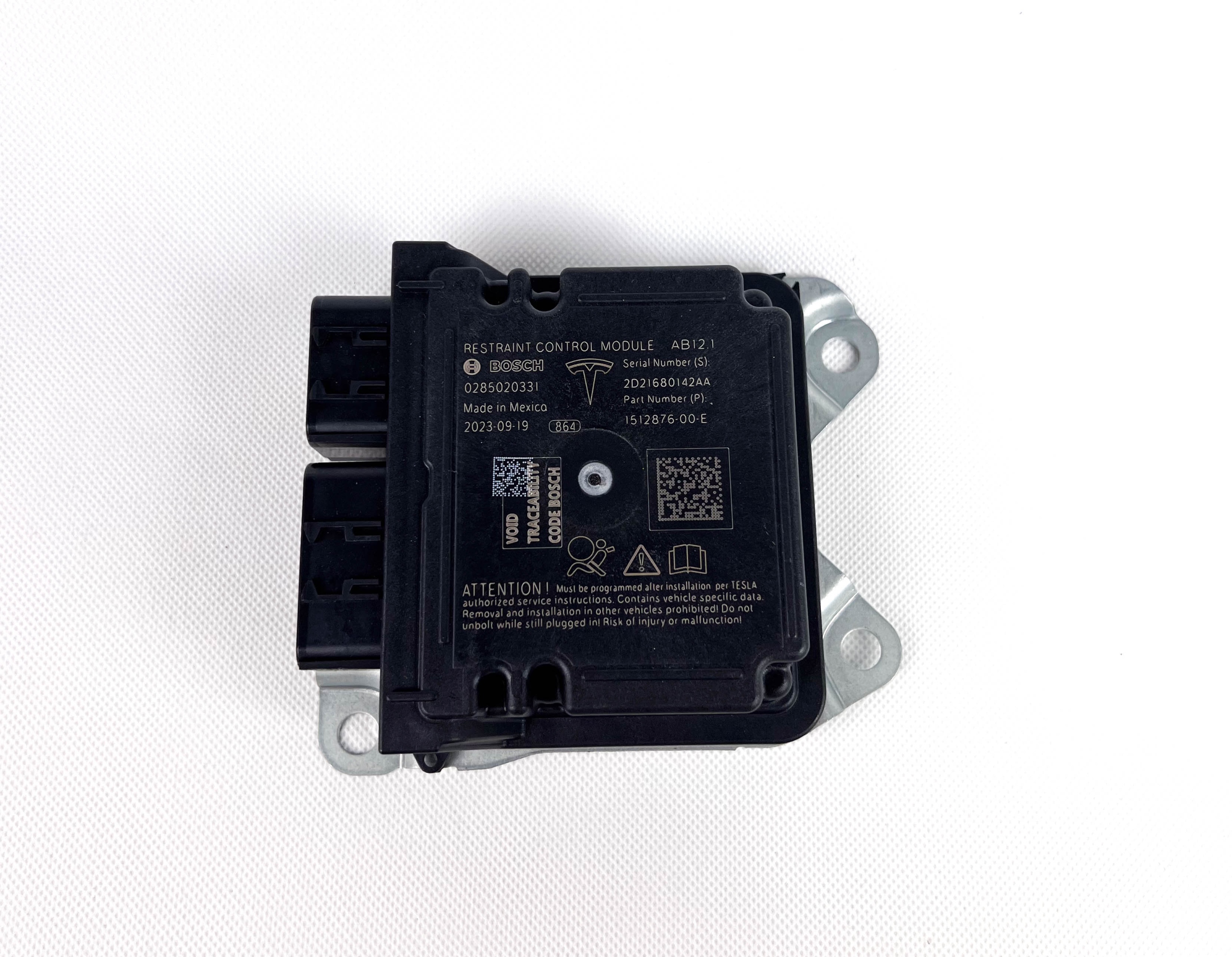 TESLA MODEL 3 Y Moduł Poduszek Airbag 1512876-00-E