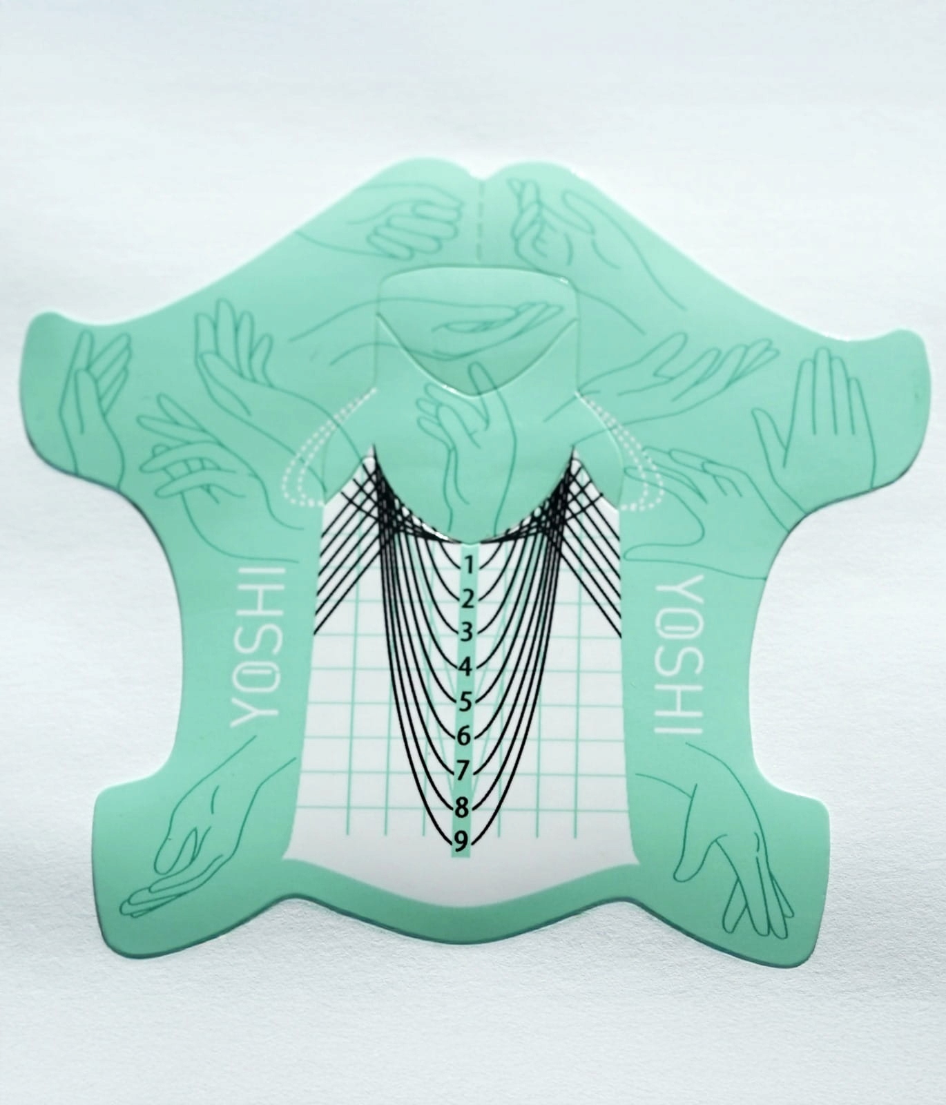 Yoshi Šablony pro prodlužování 400ks tyrkysové