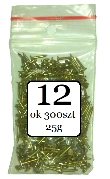 

Gwoździe gwoździki 12mm kpl. 300szt. Mosiądz
