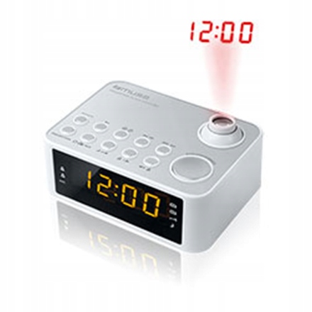 Muse M-178PW Biały Radio z zegarem