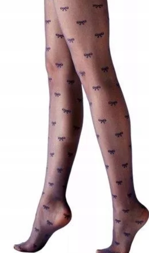 

Calzedonia Rajstopy małe kokardki Granat 3/4