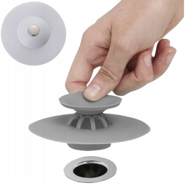 Korek z sitkiem silikonowy do zlewu umywalki Kod producenta Korek silikonowy