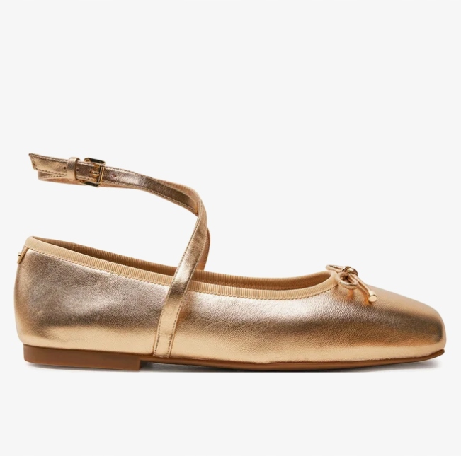 Michael Kors Baleríny Collette Flex Ballet 40T4CTFP1M Zlaté 8,5M (39)