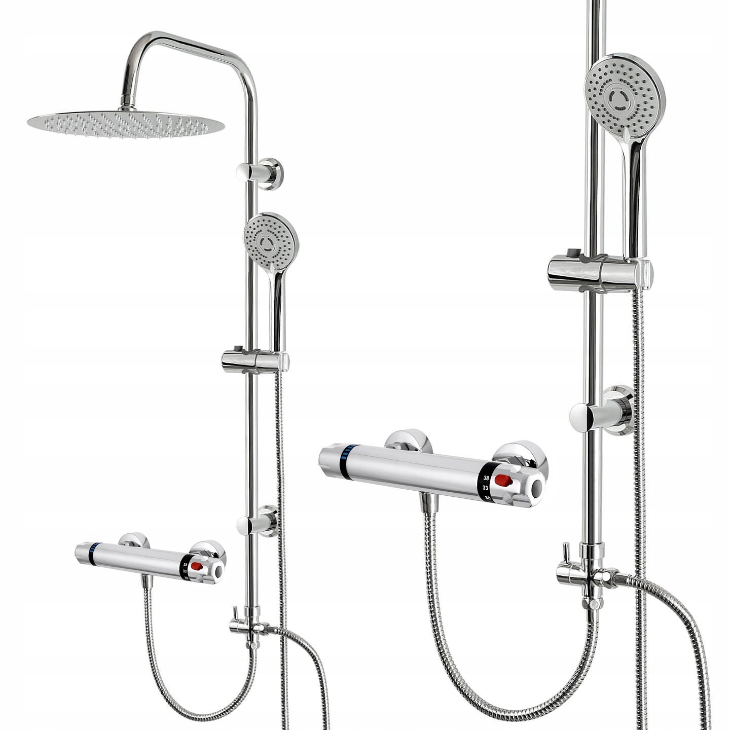 Sprchový Set Sprchový Sloup Do Kabiny S Velkou Dešťovou Sprchou 30 CM