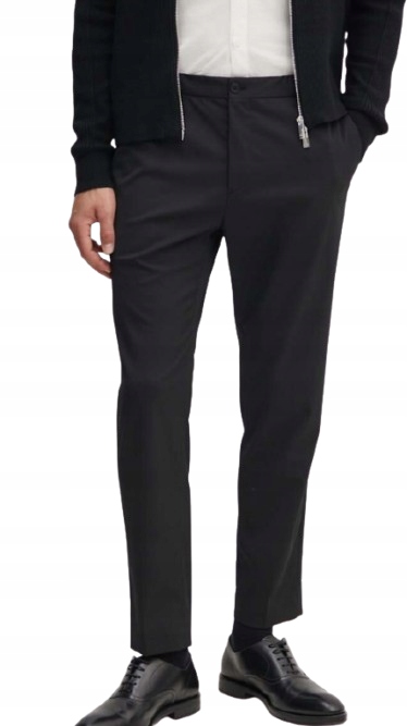 Calvin Klein Černé Elegantní Jednoduché Kalhoty S Vlnou M Xqc