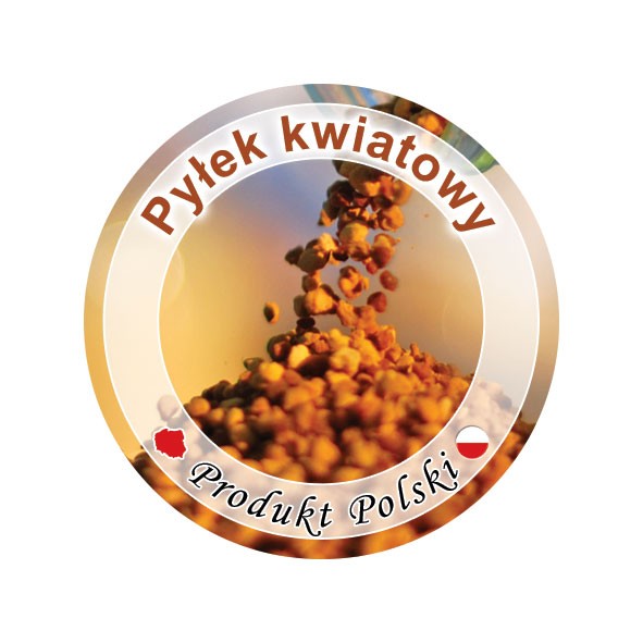 

Paczka etykiet okrągłych na pyłek kwiatowy EK11