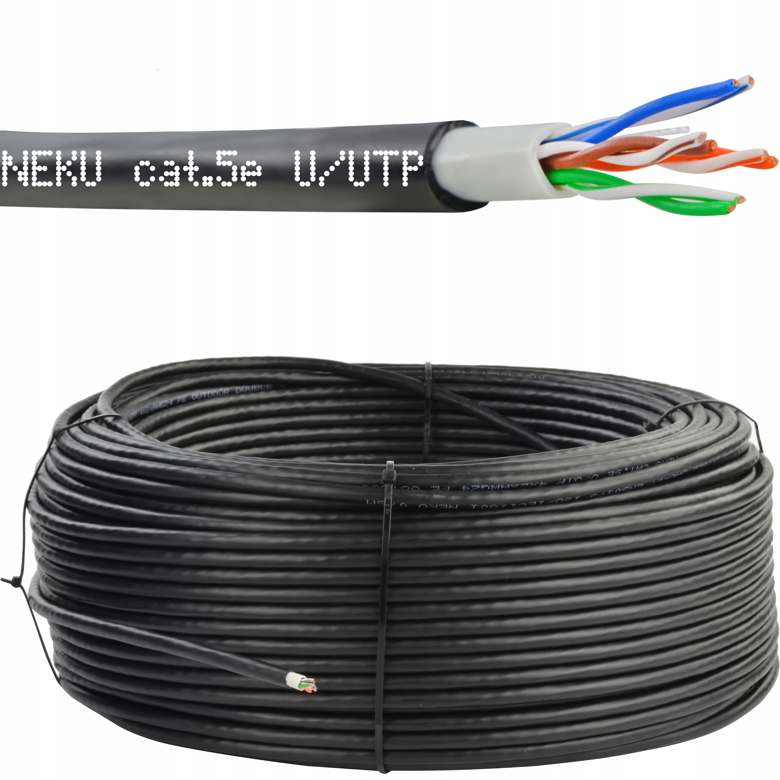 

Neku Kabel skrętka Utp Uv Podwójna Powłoka 50m
