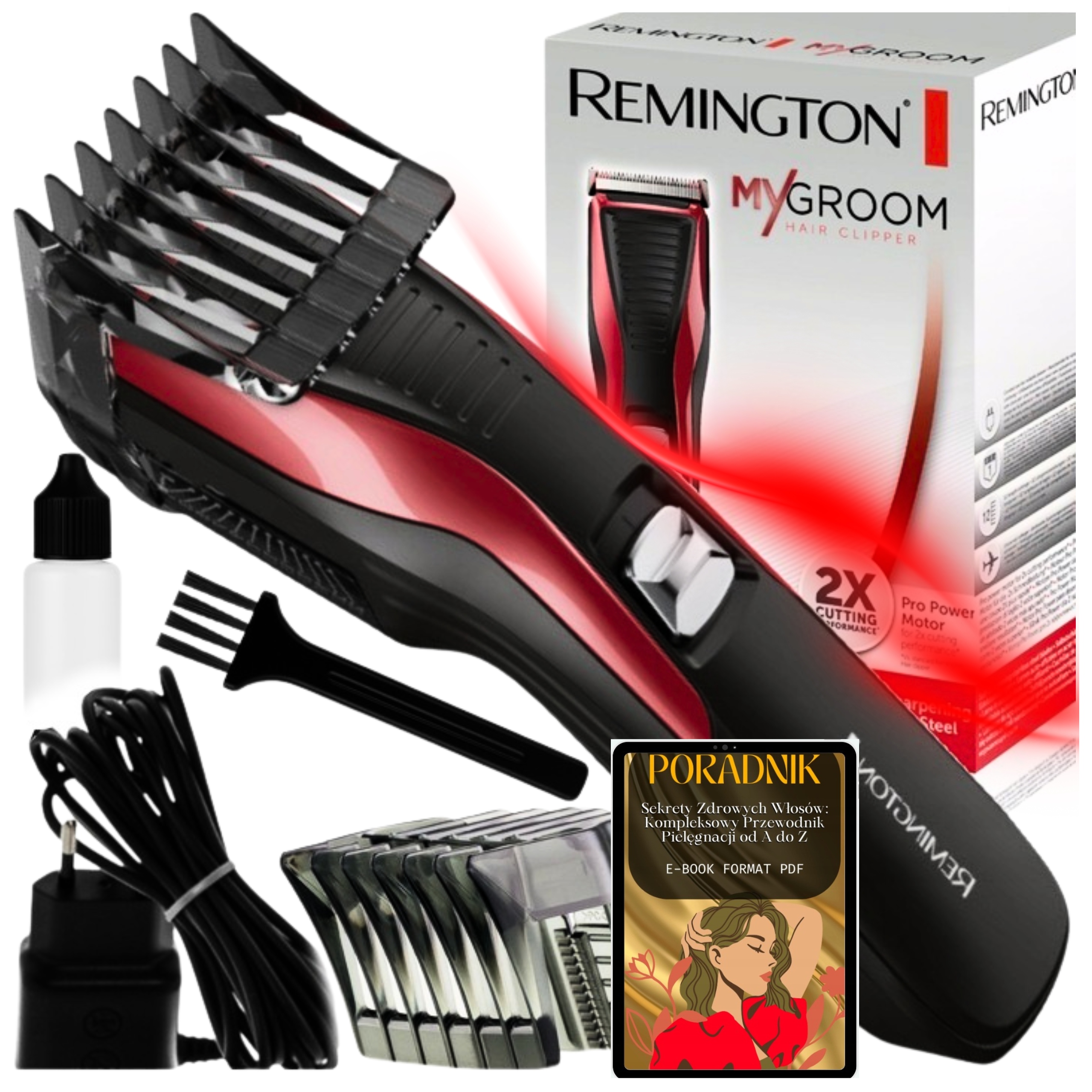 Maszynka Do Strzyżenia Obcinania Włosów Strzyżarka Maszynka Golarka Zestaw