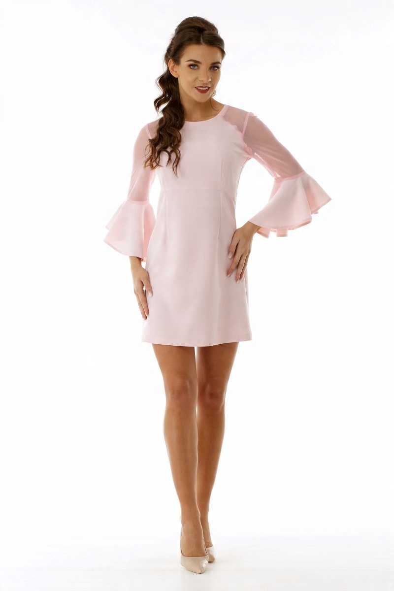 

Elegancka sukienka tiulowe wstawki, wesele, L